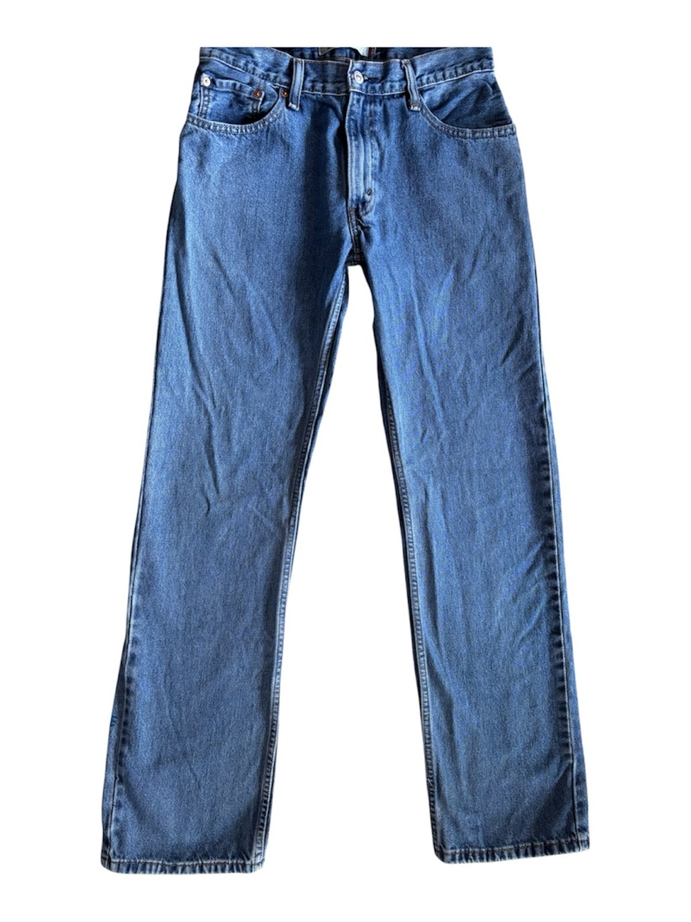 Men's 32X34 Levi's vintage 505 regular fit straight leg with zipper fly.